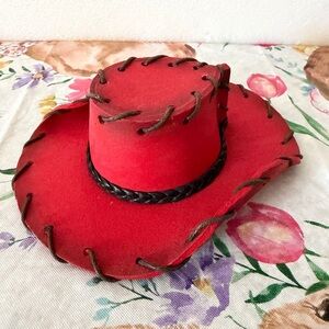 RED COWBOY HAT - Toy Story 2~18" Jesse Cowgirl -Woody's Roundup type